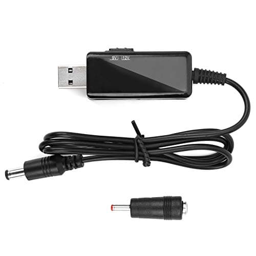 Hilitand Adaptateur élévateur 5V à 9V 12V Câble D'appoint USB à CC Réglable 5521m Cordon de Routeur de Banque D'alimentation pour Affichage Numérique