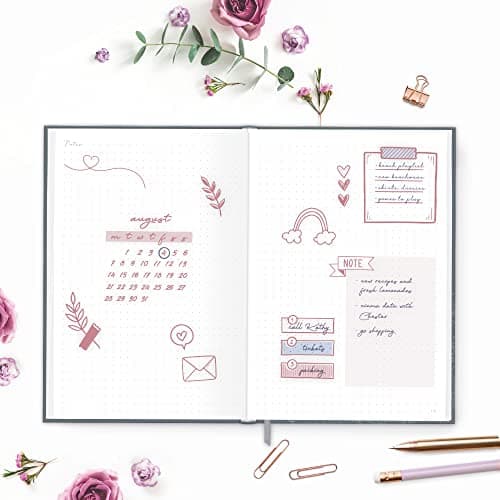 Agenda semainier A5 non daté [Poppy] de Trendstuff by Häfft | Agenda, calendrier et bullet journal, journal intime, carnet de notes en un | durable & climatiquement neutre