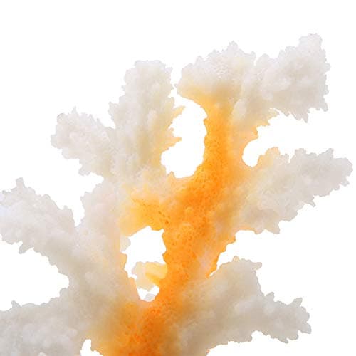 Simulation Aquarium Corail Anémone Silicone Lumineux Bionique Plantes Fish Tank Aménagement Paysager Aquarium Ornement[Jaune] Coraux de décoration