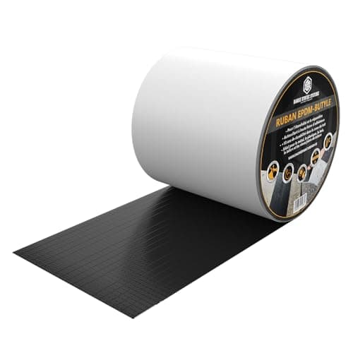 HSS® Butyle Bande EPDM renforcée (10cm x 5m), Bande d'étanchéité, ruban adhésif étanche, extra fort, Ruban Butyle, résistant au vieillissement, à la corrosion et aux UV