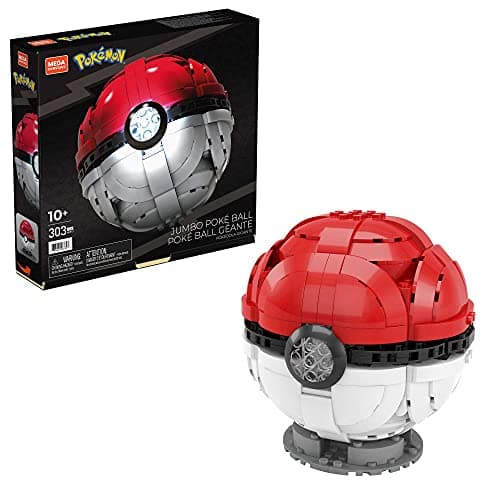 MEGA Construx Pokemon Poké Ball Géante à Construire, Jeu de Briques de Construction, 303 pièces, pour Enfant dès 10 Ans, HBF53
