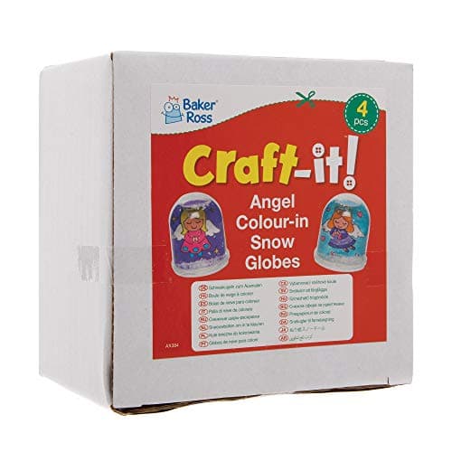 Baker Ross AX384 Kits des Boules D’Ange À Colorier - Boite De 4, Les Loisirs Créatifs De Noël pour Les Enfants Cette Saison.