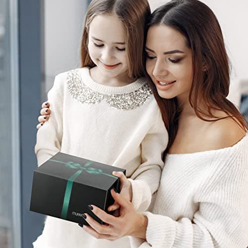 Maverton Boîte à Musique avec personnalisation pour elle - Boîte à Bijoux Musicale décorative pour bébé - rangement bijoux pour fille - amie - pour anniversaire - Noël - Pas touche