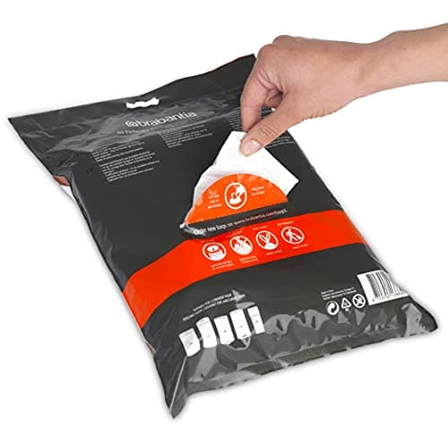 Brabantia Sacs Poubelle PerfectFit (Code L - 40L / 45L), Ultra Résistant, Poignées Coulissantes (40 Sacs)
