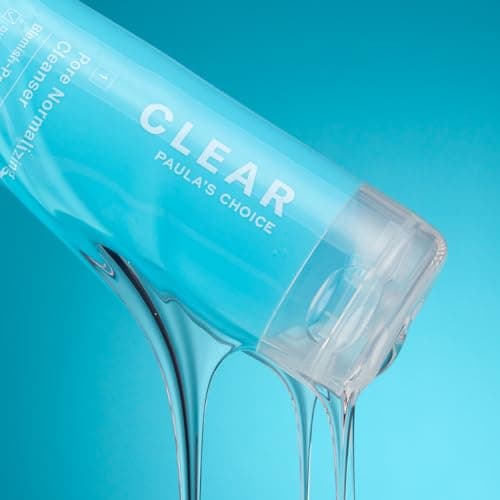 Paula's Choice CLEAR Gel Nettoyant Visage - Nettoie les Pores, Élimine les Excès de Sébum & les Points Noirs - avec Acide Salicylique - Tous Types de Peaux - 177 ml