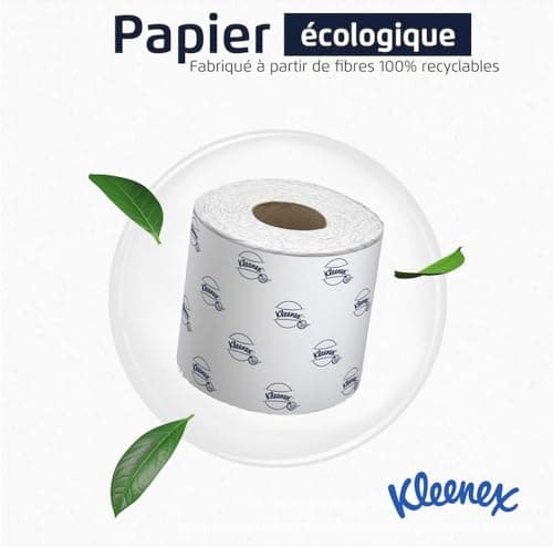 Papier toilette 2 épaisseurs Kleenex 8438 - 96 petits rouleaux x 250 feuilles (24 000 au total)