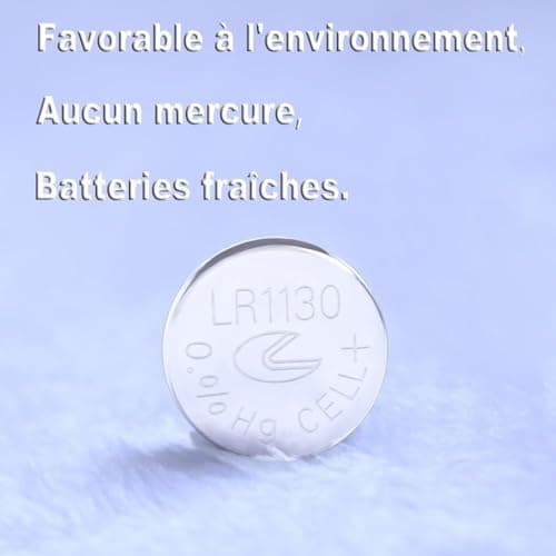 Paquet de 40 Piles Bouton alcaline de la Pile LR1130 AG10