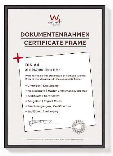 walther design Cadre photo Walther Design noir 21 x 29,7 cm (DIN A4) Nouveau cadre en plastique Lifestyle KV130B