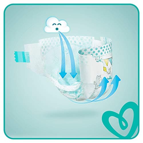 Pampers Baby Dry taille 3, 6-10 kg, Mega Plus Pack, 136 pièces