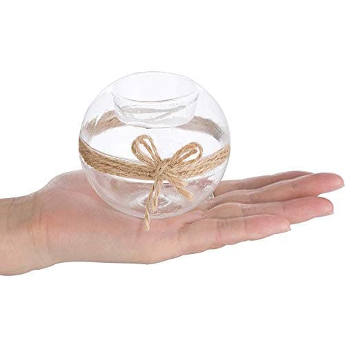 NUPTIO 8 Pièces Bougeoirs en Verre Clair de Bougie Chauffe-Plat, 2 Genres D'utilisation Porte-Bougie Votive, Décoration de Table pour Mariage, Fête, Aromathérapie, Spa
