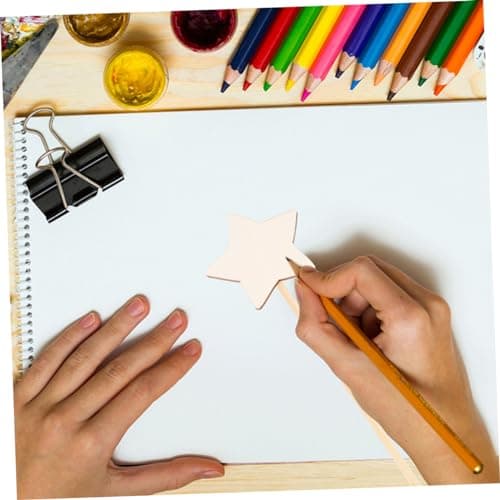 LALADEFIEE 10 Pièces De Fée Baguettes De Fée De Peinture De De Fée Graffiti Bricolage Bâtons De Fée Bricolage Peinture Beige en Bois