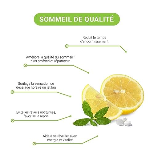 MÉLATONINE SUBLINGUALE * Pureté garantie supérieure à 99% *1.8 mg / 240 comprimés* STÉVIA * Régulateur de l’horloge biologique * Trouble du sommeil