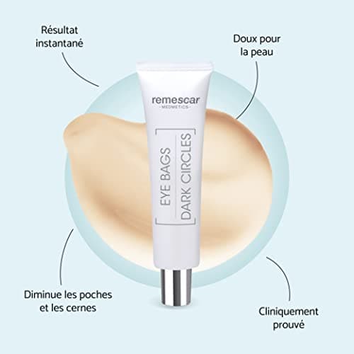 Remescar Poches et Cernes 8ml - Crème Contour Des Yeux Anti-Poches Atténuateur De Sous Les Traitement Instantané - Enlever les Poches