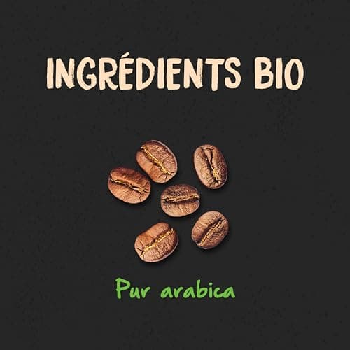 NATURELA - Café Grains Bio - Classique Arabica - 100% Arabica - Gamme Signature - Torréfaction Lente - Fabriqué en France - 1 kg