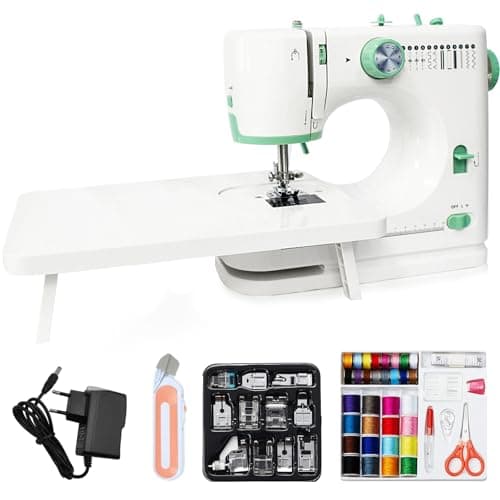 LetCart Machine à Coudre électrique pour Débutants, Machine À Coudre Automatique Électrique Avec Pédales, 12 Points Différents, Couture Automatique(Machine à Coudre + Accessoires de Couture)