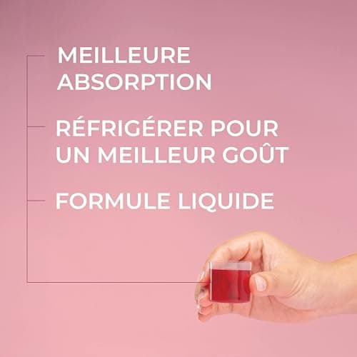 Collagen Deluxe 500 ml de collagène liquide | 12 500 mg de collagène marin, avec de l'acide hyaluronique, des vitamines et des minéraux pour les cheveux, la peau et les ongles.