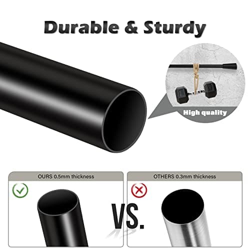 Eson Casa Tringle à rideaux double extensible de 70 à 120 cm de diamètre avec embouts décoratifs pour rideaux à œillets, tringle de fenêtre réglable pour salon, noir