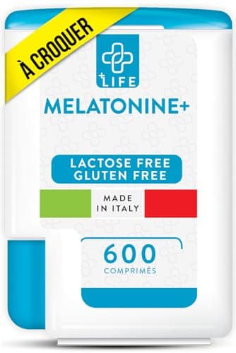 Melatonine 1,9 mg 600 Comprimés Bien Dormir Sommeil Adulte PiuLife® 2 Par Dose Endormissement Adulte, Dormir Rapidement, Zzz Sommeil Réparateur, Insomnie Traitement Naturel, Atténuer Le Jet-lag