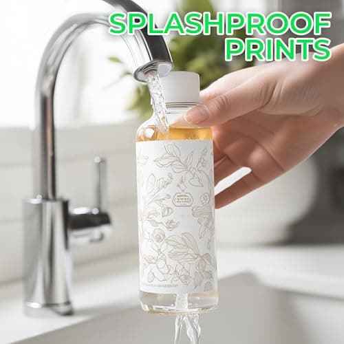 Evergreen Goods 50 Feuilles A4 Blanches Etiquettes Autocollantes Papier Pour L'impression De Photos Et D'images | Papier Stickers a Résistantes Aux éClaboussures Pour Imprimantes à Jet D'encre & Laser