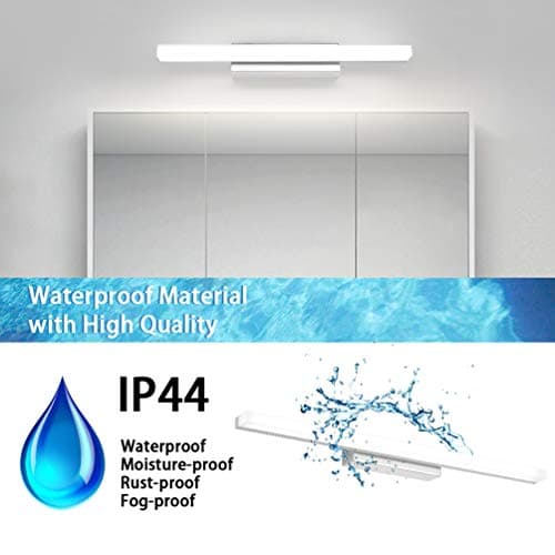 Klighten Lampe Miroir LED salle de Bains 9W 40cm, IP44 Lumiere Salle de Bain Miroir Moderne, Applique Murale Salle de Bain, 110-240V, 600 Lumen, Blanc Froid 6000K