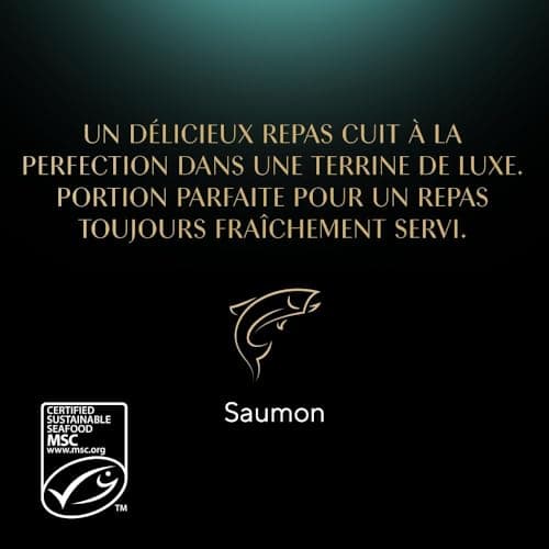 Sheba Perfect Portions pour chat adulte Barquettes Nourriture humide Terrine de luxe au saumon 6x37 LOT DE 8