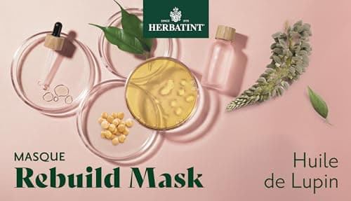 Herbatint Rebuild Mask, Masque Réparateur Bio - 200 ml | Nourrit, Répare et Protège les Cheveux Abîmés ou Stressés | Formule Exclusive à la Kératine Végétale | 99% d'Ingrédients Naturels, Vegan