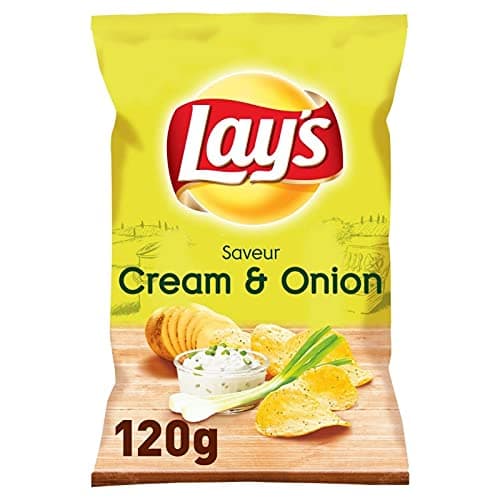 LAY'S - Chips Créme Et Oignon Le 120G - Lot De 4 - Offre Special
