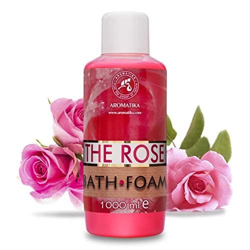 Mousse de Bain à Huile Essentielle Absolue de Rose 1000ml - Soin du Corps - Bon Sommeil - Beauté - Bain - Soin du Corps - Bien-être - Détente - Aromathérapie - Spa