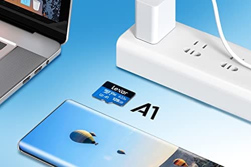 Lexar 633x Carte Micro SD 128 Go, Carte microSDXC UHS-I + Adaptateur SD, Jusqu'à 100 Mo/s en Lecture, A1, C10, U3, V30, Carte TF pour Smartphone/Tablette/Caméra Surveillance (LMS0633128G-BNAAA)