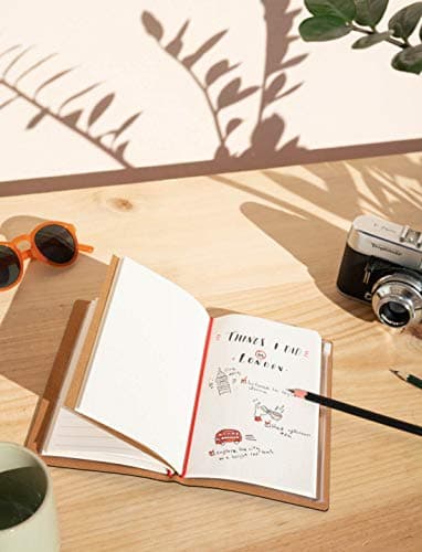 Grupo Erik - Ensemble Carnet de Voyage Wanderlust - Carnet de Notes 2 en 1 - Notebook Simili Cuir