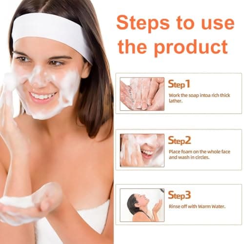 Savon Au Curcuma,Savon à L'acide Kojique,Savon Curcuma Visage,Savon Exfoliant Au Curcuma,Savon Exfoliant Au Curcuma Naturel,Barre de Savon Au Curcuma pour Visage et Corps,Nettoyage en Profondeur,100g