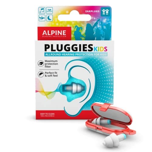 Alpine Pluggies Bouchons d'oreilles : protections auditives pour enfants et petits conduits auditifs - Bouchons étanches adaptés à toutes activités - Hypoallergéniques et réutilisables