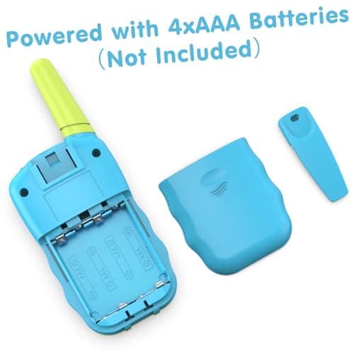 Kearui Jouet Garcon 3-12 Ans, Talkies Walkies Enfants Radio à 2 Voies avec 8 Canaux, Lampe de Poche LCD Rétro-éclairée, Gamme de 3 Miles pour Aventures Extérieures, Camping, Randonnée