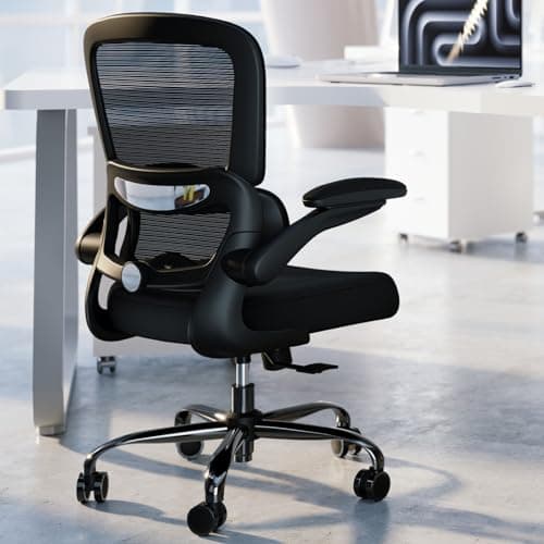 TRALT Chaise de Bureau Chaise de Bureau Mesh Ordinateur de Bureau avec Roues Chaise de Bureau Ergonomique Hauteur réglable Chaise pivotante Chaise de Travail (Noir)