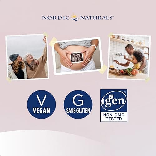 Nordic Naturals, Vegetarian Children's DHA, 375mg d'Oméga-3 d'Huile d'Algues, avec EPA et DHA, 120 Capsules molles végétaliennes, Testé en Laboratoire, Végétarien, Sans Soja, Sans Gluten, Sans OGM