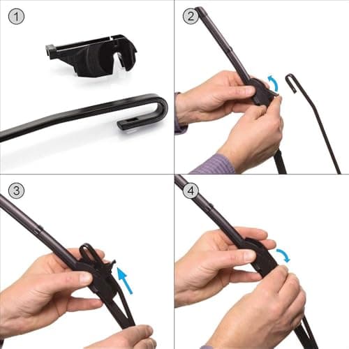 Mossa Balais d'essuie-glace de pare-brise adaptés pour Nissan Qashqai II (12.2013-2021) - essuie-glace pour lunette avant - kit essuie glaces 1