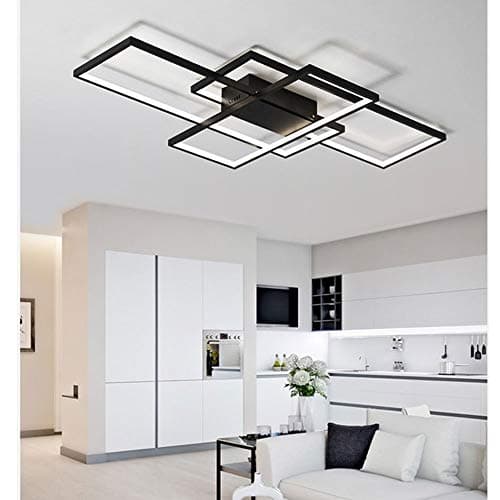 Wandun LED Plafonnier Moderne Eclairage de plafond Carré Design créatif luminaire plafond Acrylique Plafonniers de bureau Convient pour Lampe de salon Hôtel Counter Bureau Hall