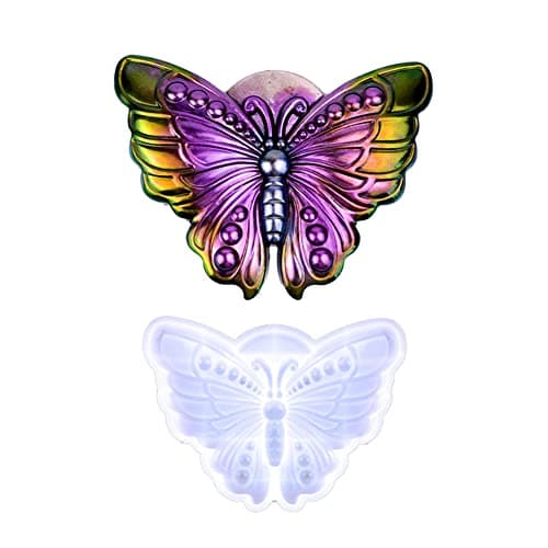 URFEDA Moule en Résine Silicone 3D Papillon Suspension Murale Moule en Résine Époxy Moule en Résine d'animaux Marins Moules à Bougie Silicone pour Bricolage Souvenirs Artisanat Cadeau