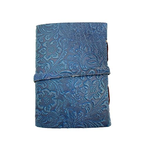 OVERDOSE Journal Antique À Fleurs Bleues Fabriqué À La Main Avec Fermeture À Clé Au Trésor – Carnet De Croquis, Scrapbooking, Écriture, Carnet De Notes - 5 X 7 Pouces | 12x17 Cm | A6