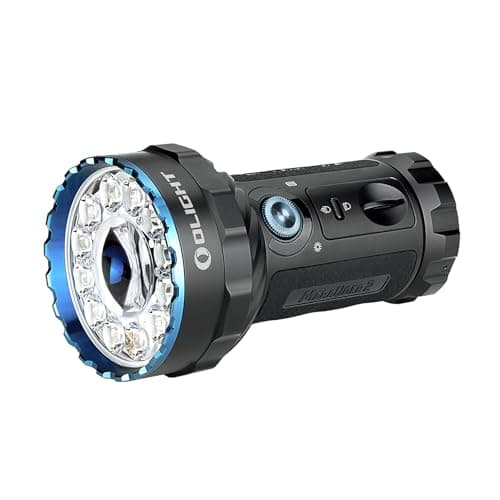 OLIGHT X7R Marauder2 Lampe Torche Tactique Puissante Max 14000 Lumens Portée Max 800 Mètres Flashlight de Poche LED IPX8 Étanche Rechargeable USB pour Extérieur et Urgence Camping Randonnée Bricolage