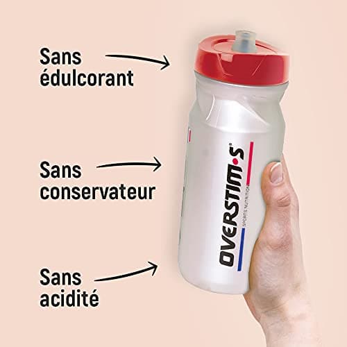 Overstim.s - Boisson Electrolytes (10 Sachets) - Zéro Calorie – 4 électrolytes (Sodium, Calcium, Magnésium, Potassium) -5 Vitamines (B1, B2, B3, B6, C) - Fruits Rouges