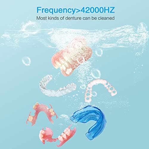 Nettoyeurs ultrasoniques pour prothèses dentaires, gouttières de blanchiment, protège-dents de nuit, tête de brosse à dents, boîte de nettoyage ultrasonique pour tous les appareils dentaires, bijoux