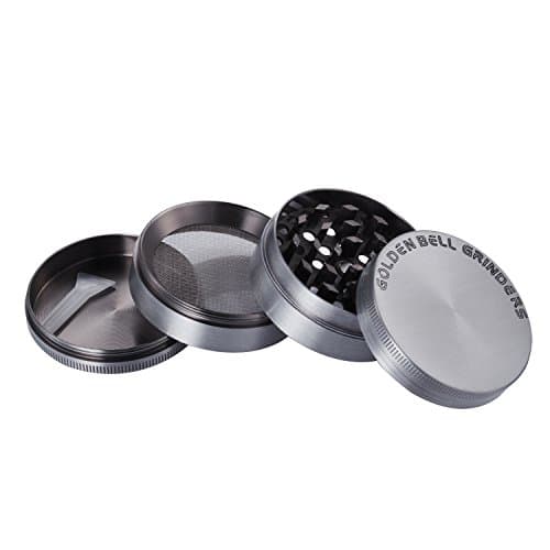LIHAO 2”(5cm) Grinder en Zinc Alliage en 4 pièces - Argent antique