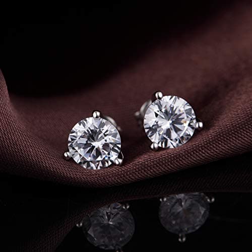 Boucles d'Oreilles Homme Brillant Boucles Oreilles Diamant Homme,Boucle Oreille Argent Homme Angelic Boucles Oreilles Zircone Diamant Or Blanc,Boucl Oreil Diamant,Boucle d'Oreille Femme Homme Argent