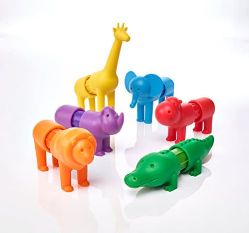 Smartmax Animaux - My First Safari Animals | Smartmax Magnetic | Jeux Educatif 1 an Et 5 an | Jeux pour Enfants | Jeux De Construction | Jeux Educatif 3 Ans
