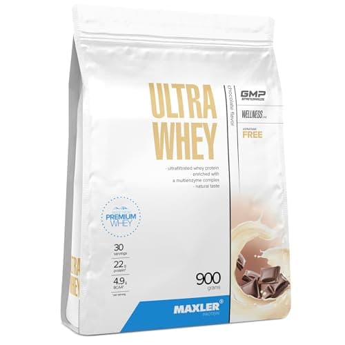 Maxler Ultra Whey Protein - Proteine Whey - Proteines musculation - Whey Isolate - Whey Protein Chocolat - 900g de proteine whey
