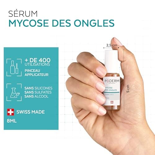 PODERM - MYCOSE ONGLE TRAITEMENT 2en1 | Aux plantes exceptionnelles puissantes antifongiques et réparatrices | Soin professionnel pied/main | Facile & rapide | Swiss Made