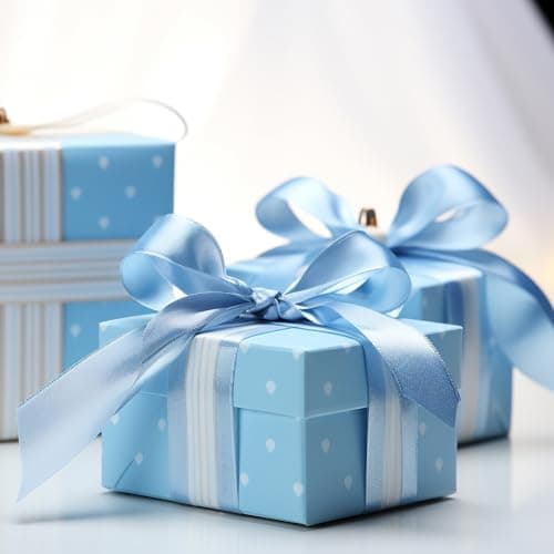 Wekuw 4 Rouleaux de Satin Bleu Ruban de Satin Bleu Clair 2cm x 22m, Ruban Satinée Ruban Tissu pour Emballage Cadeau, Couture, Artisanat, Ballon, Bouquet de Mariée