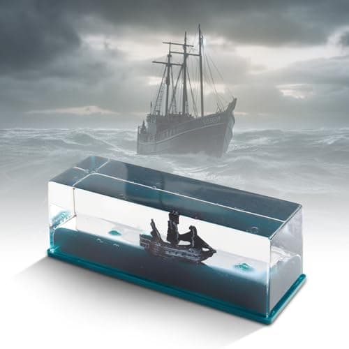 MisFun Bateau Insubmersible Décoration, Bouteille de Dérive de Liquide de Bateau de Croisière, Bateau Pirate Perle Noire, Modèle de Bateau de Croisière, pour Décoration de Voiture Maison Cadeau