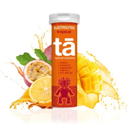TA ENERGY - Tube x12 Pastilles - Pastilles d'hydratation - Sels Minéraux - Vitamines - Faibles en calories - Réduit les crampes - MADE IN France (Tropical)